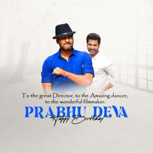 Prabhu Deva Birthday flyer