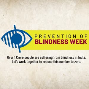 Prevention of Blindness Week poster Maker