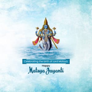 Matsya Jayanti marketing flyer