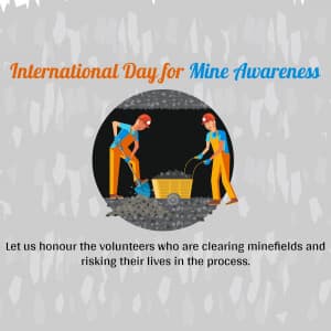 International Day for Mine Awareness creative image