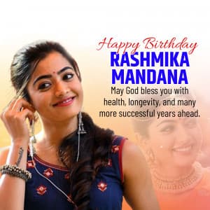Rashmika Mandanna Birthday creative image
