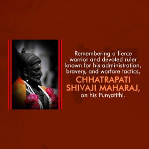 Chhatrapati Shivaji Maharaj Punyatithi Instagram Post