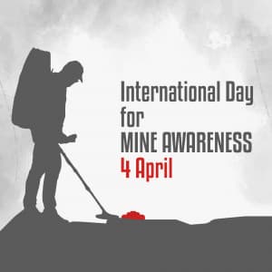 International Day for Mine Awareness Facebook Poster