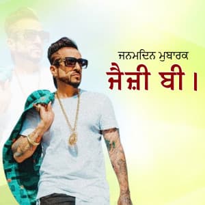 Jazzy B Birthday event poster