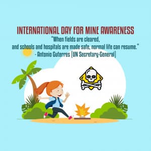 International Day for Mine Awareness poster Maker