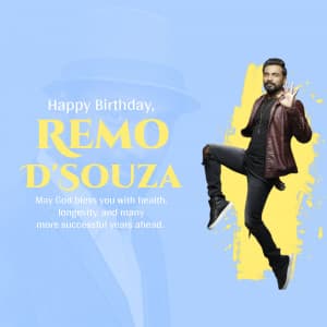 Remo D'Souza  Birthday event poster