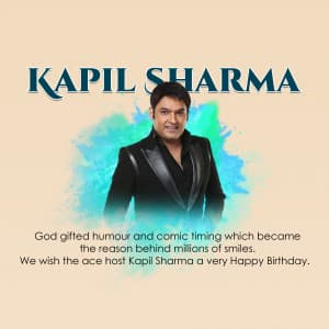 Kapil Sharma Birthday poster Maker