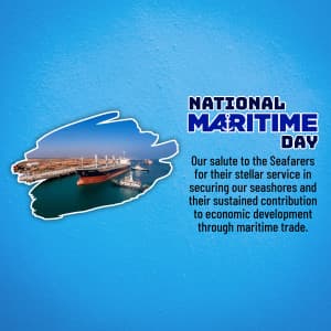 National Maritime Day advertisement banner