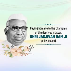 Jagjivan Ram Janm Jayanti graphic