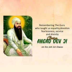 Guru Angad Dev Ji Jyoti Jyot Diwas graphic