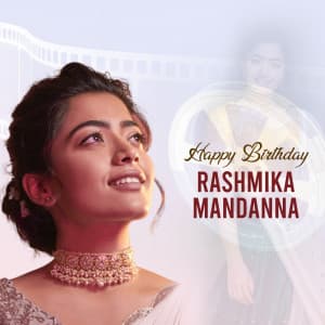 Rashmika Mandanna Birthday event advertisement
