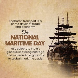 National Maritime Day greeting image