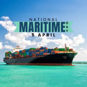National Maritime Day marketing poster