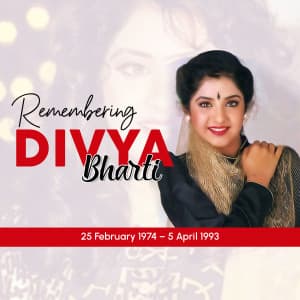 Divya Bharati Punyatithi poster