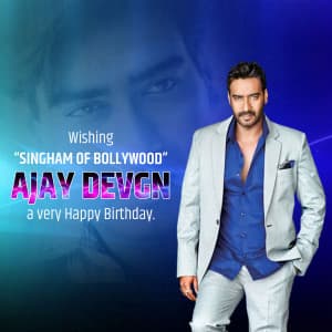 Ajay Devgn Birthday event advertisement