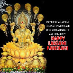 Sri Lakshmi Panchami marketing flyer