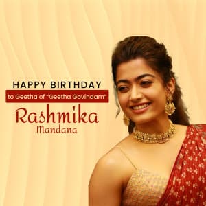 Rashmika Mandanna Birthday poster
