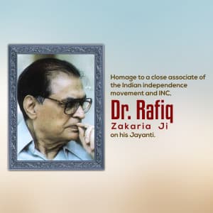 Rafiq Zakaria Jayanti Instagram Post