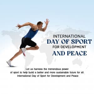 International Day of Sport for Development and Peace Facebook Poster