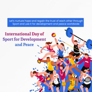 International Day of Sport for Development and Peace Instagram Post