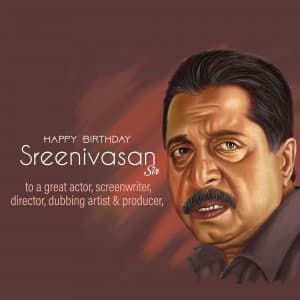 Sreenivasan Birthday greeting image