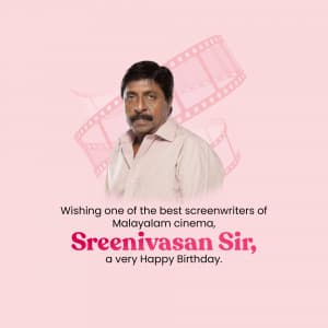 Sreenivasan Birthday marketing flyer