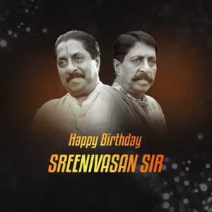 Sreenivasan Birthday whatsapp status poster