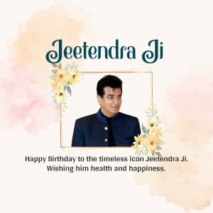 Jeetendra Birthday event advertisement