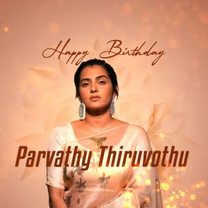 Parvathy Thiruvothu Birthday creative image