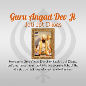 Guru Angad Dev Ji Jyoti Jyot Diwas event advertisement