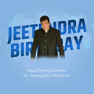 Jeetendra Birthday flyer