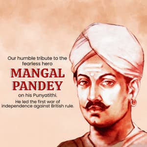 Mangal Pandey Punyatithi ad post