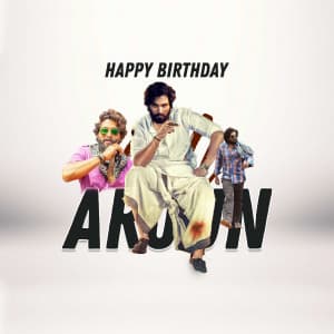 Allu Arjun Birthday advertisement banner