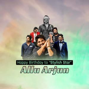 Allu Arjun Birthday ad post