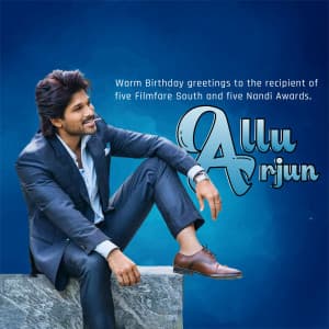 Allu Arjun Birthday greeting image