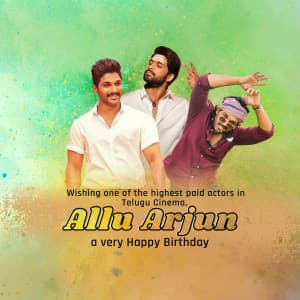 Allu Arjun Birthday marketing poster