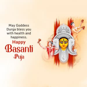 Basanti puja poster Maker