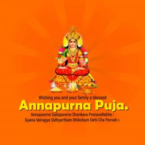 Annapurna Puja ad post