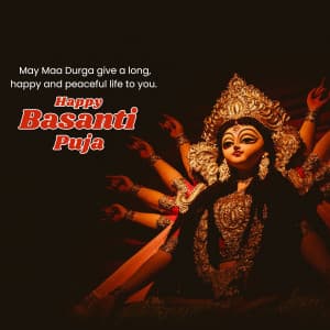 Basanti puja event advertisement