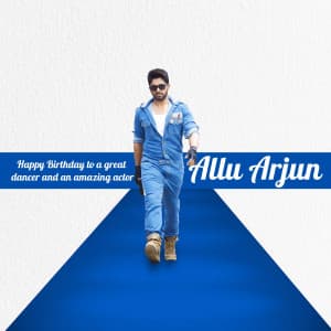 Allu Arjun Birthday creative image