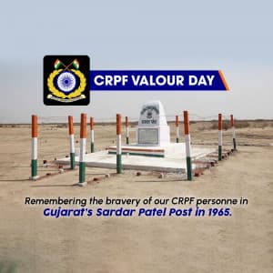 CRPF Valour Day advertisement banner