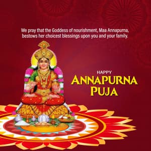 Annapurna Puja marketing poster