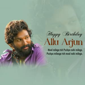 Allu Arjun Birthday Instagram Post