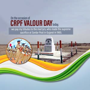 CRPF Valour Day marketing poster