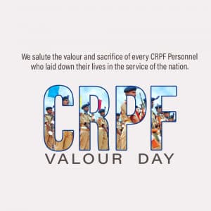 CRPF Valour Day graphic