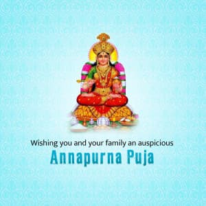 Annapurna Puja Facebook Poster