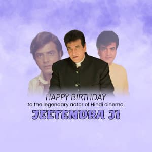 Jeetendra Birthday event poster