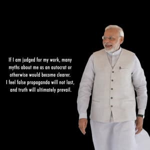 PM. Narendra Modi ji Quote flyer