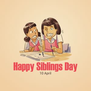 Siblings Day Facebook Poster