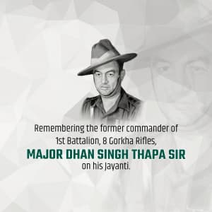 Dhan Singh Thapa Jayanti marketing flyer